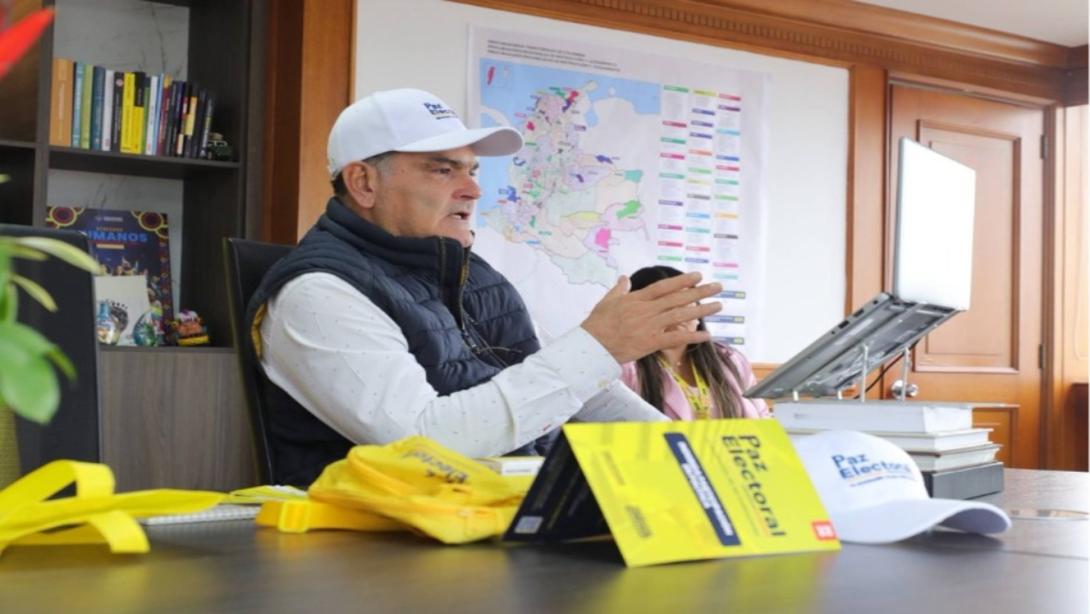 El procurador Gregorio Eljach, recibió el apoyo de las universidades para el programa Paz Electoral.