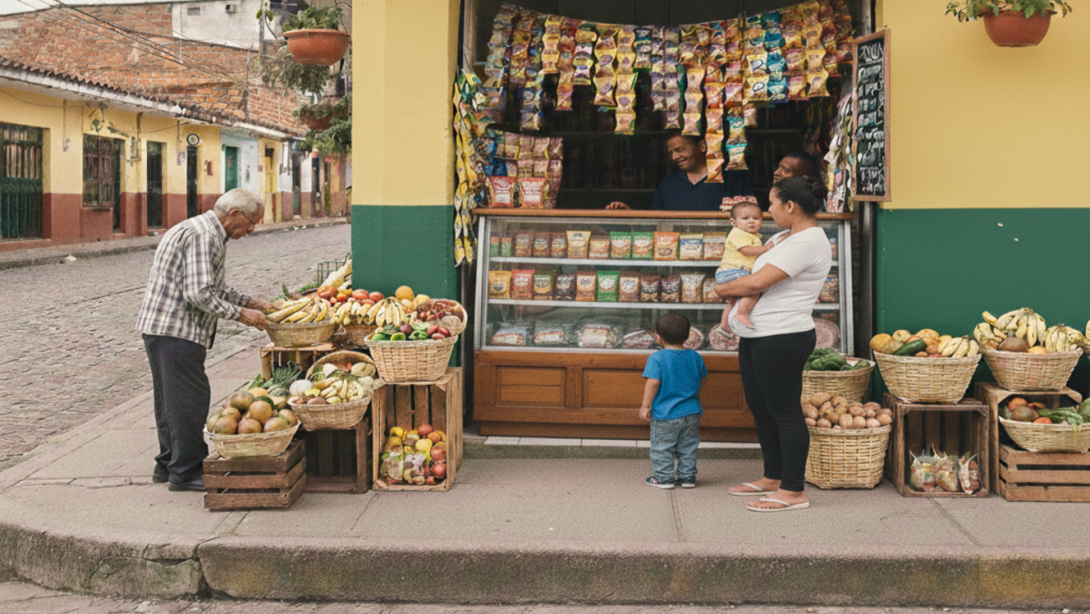 Las tiendas de barrio reducen sus ventas frente a los negocios de desccuento.