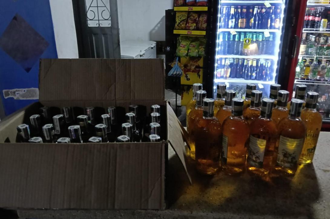 Licor incautado