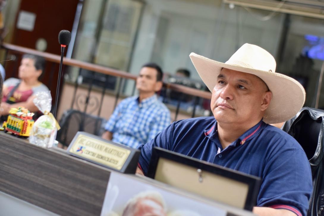 concejal Giovanni Martínez 